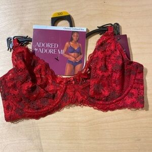 Adored by Adore Me Chelsey Unlined Bra 32 D (IZ)